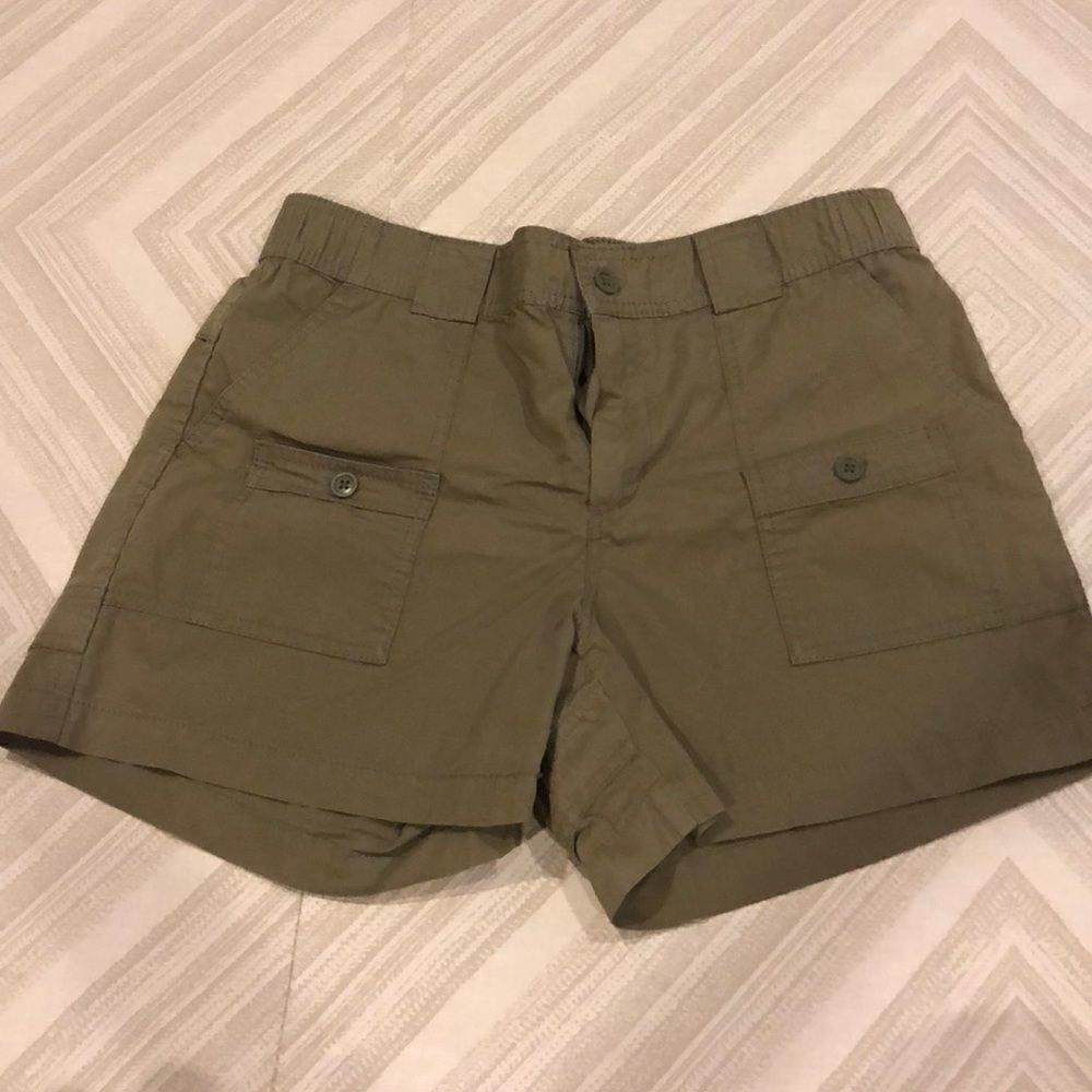 Gap Olive Green Cargo-Type Shorts